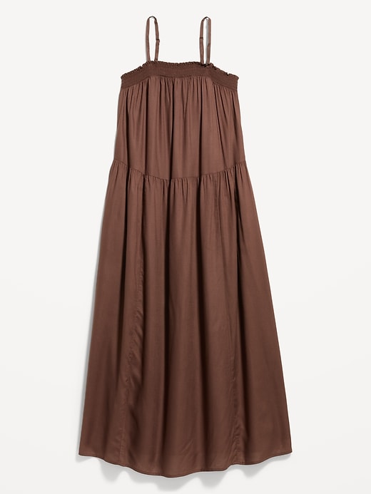 L'image numéro 9 présente Robe longue vaporeuse à smocks