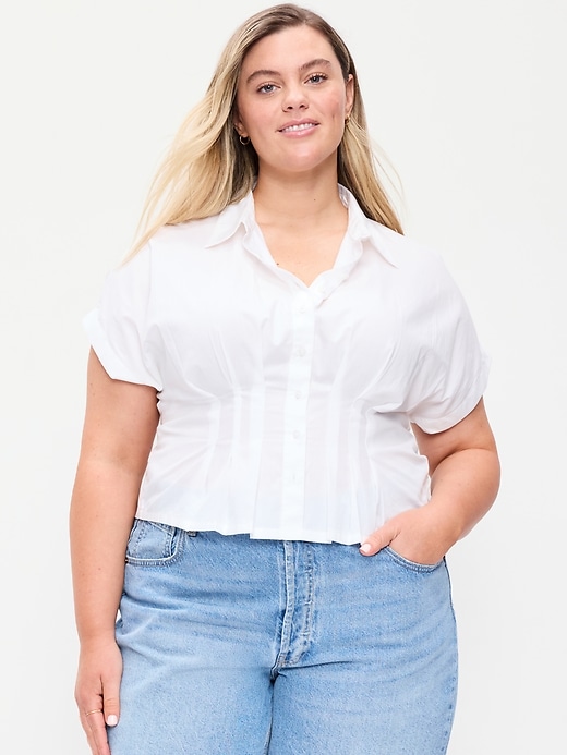 Image number 7 showing, Slim-Waisted Button-Down Shirt