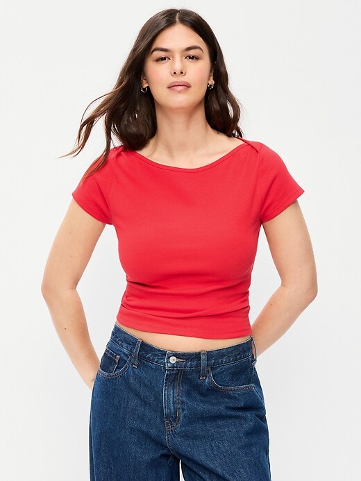 Image number 5 showing, Snug Boatneck T-Shirt