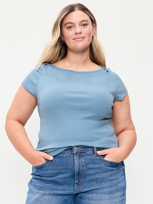 Image number 7 showing, Snug Boatneck T-Shirt
