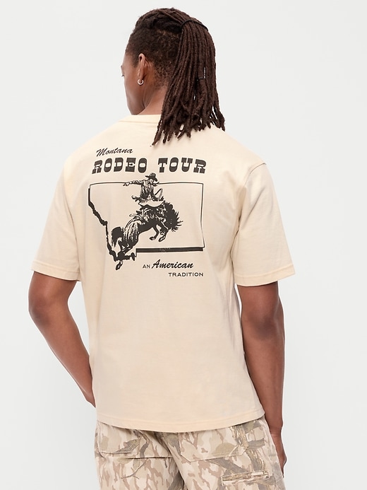 Image number 2 showing, Loose Heavyweight Graphic T-Shirt