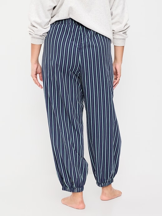 L'image numéro 9 présente Pantalon ballon à extrémités élastiques en popeline