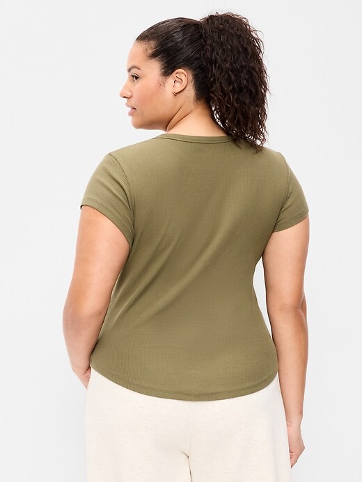 Image number 5 showing, CloudLite Crew-Neck Ribbed Top