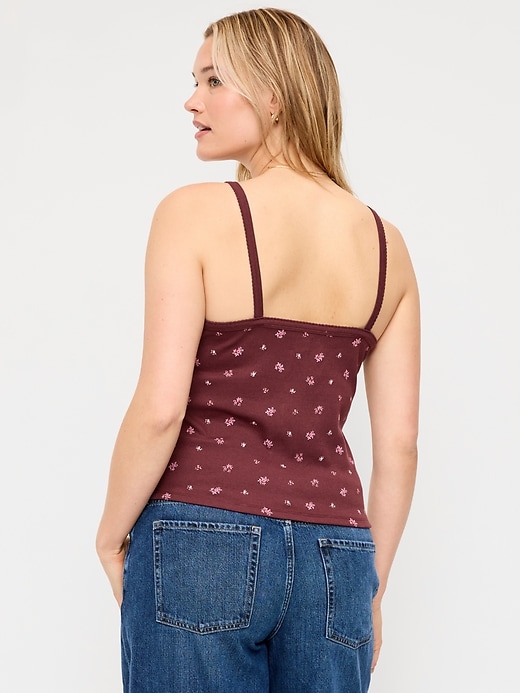 L'image numéro 6 présente Camisole boutonnée sur le devant