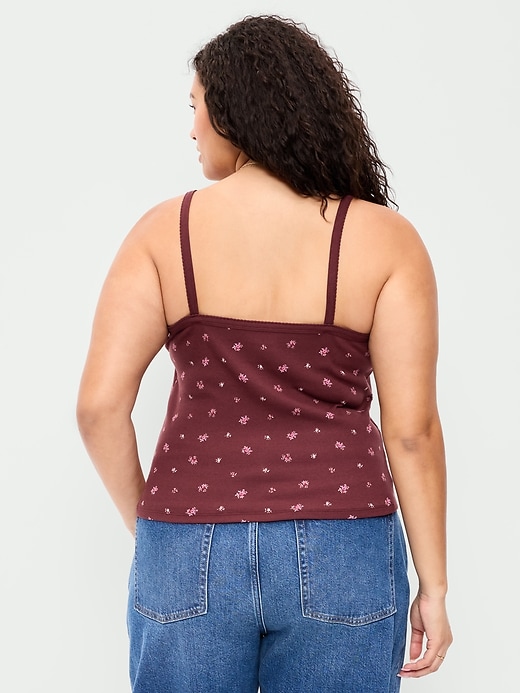 L'image numéro 8 présente Camisole boutonnée sur le devant
