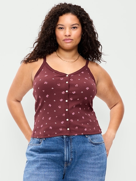 L'image numéro 7 présente Camisole boutonnée sur le devant