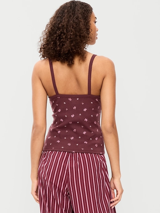 L'image numéro 2 présente Camisole boutonnée sur le devant