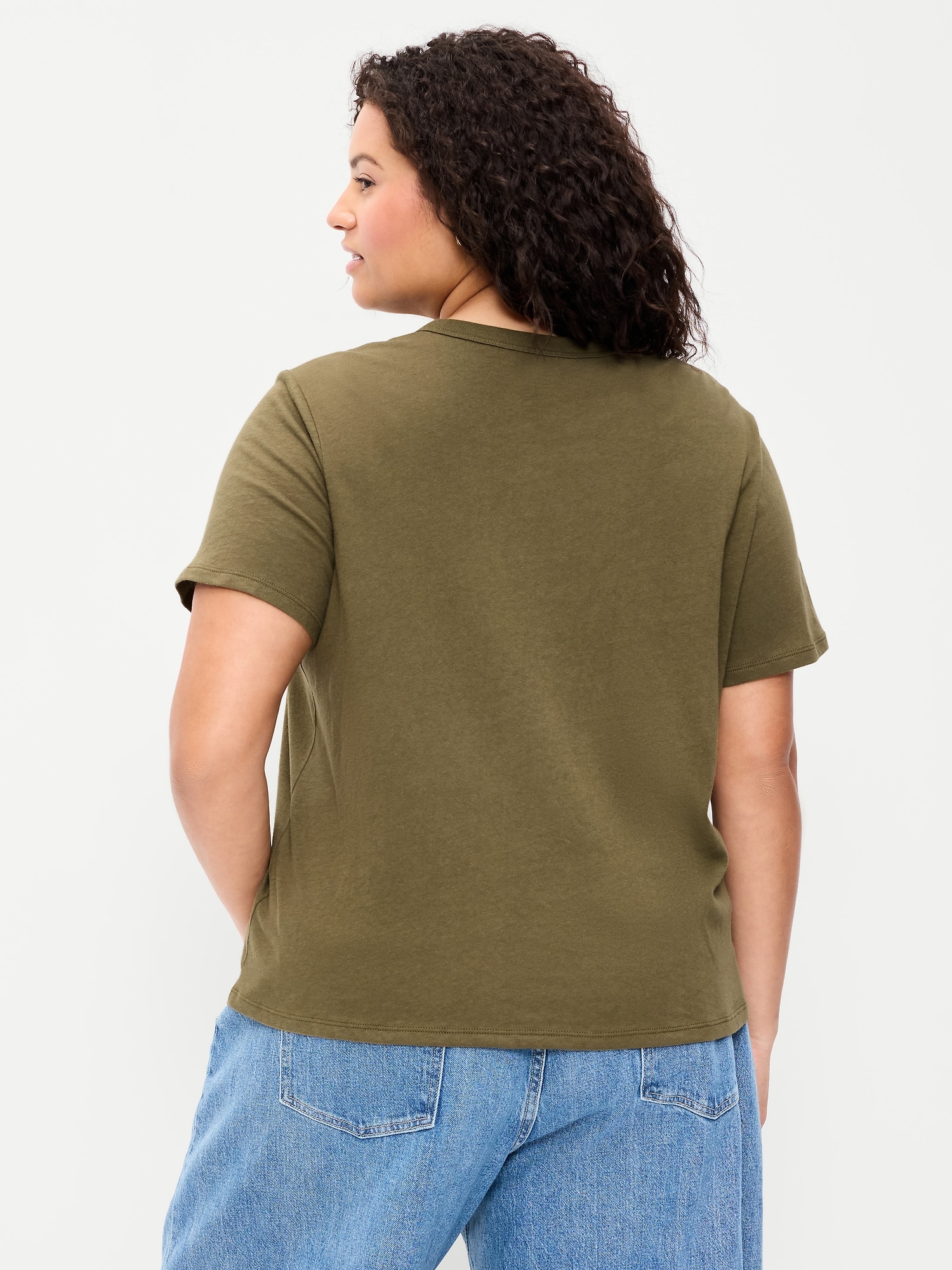 L'image numéro 8 présente T-shirt passe-partout ras du cou à imprimé