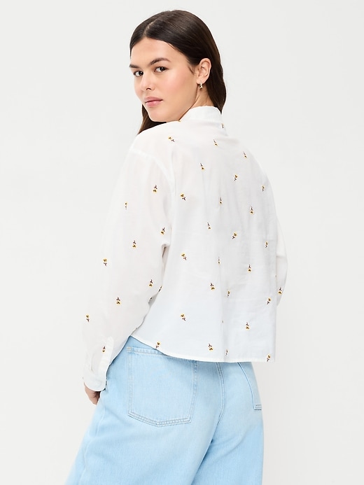 Image number 6 showing, Cropped Button-Down Shirt