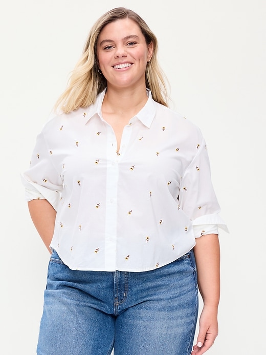 Image number 7 showing, Cropped Button-Down Shirt
