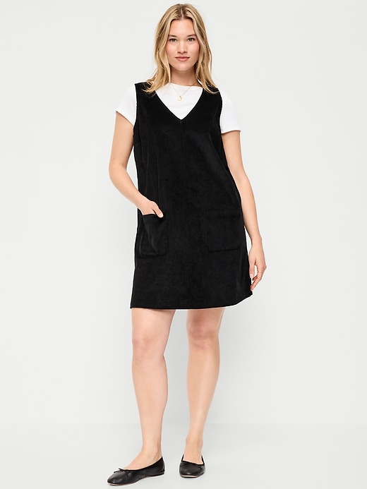 Image number 7 showing, Sleeveless Pinafore Mini Dress