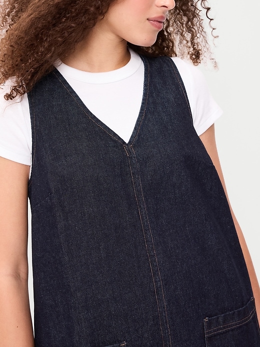 Image number 5 showing, Patch Pocket Denim Mini Dress
