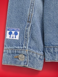 Image number 4 showing, Old Navy x Disney Mickey Mouse Gender-Neutral Denim Trucker Jacket for Kids