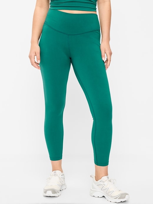 Image number 3 showing, High-Waisted PowerChill 7/8 Cotton Leggings
