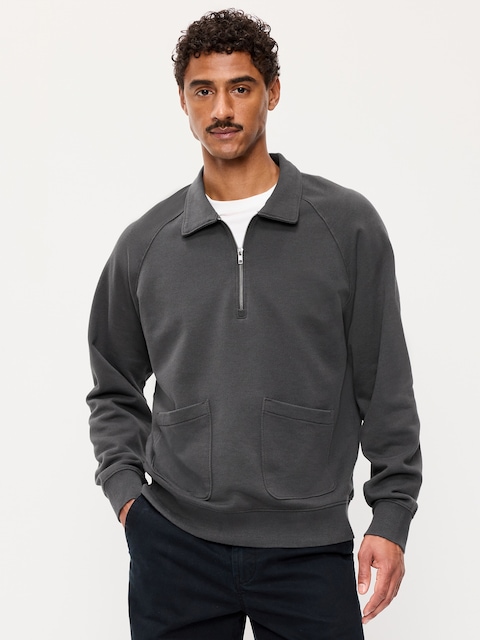 Workwear Collared Fleece Chore Pullover