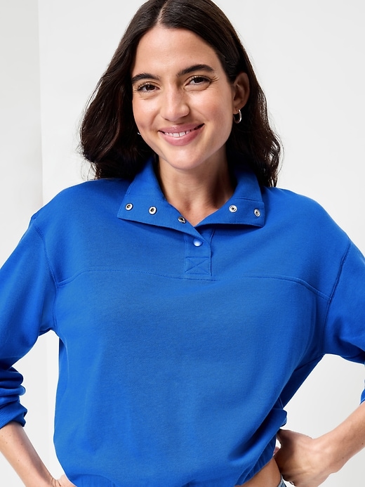 Image number 3 showing, SoComfy Funnel-Neck Sweatshirt