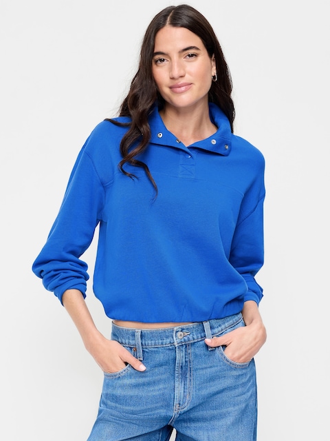 SoComfy Funnel-Neck Sweatshirt