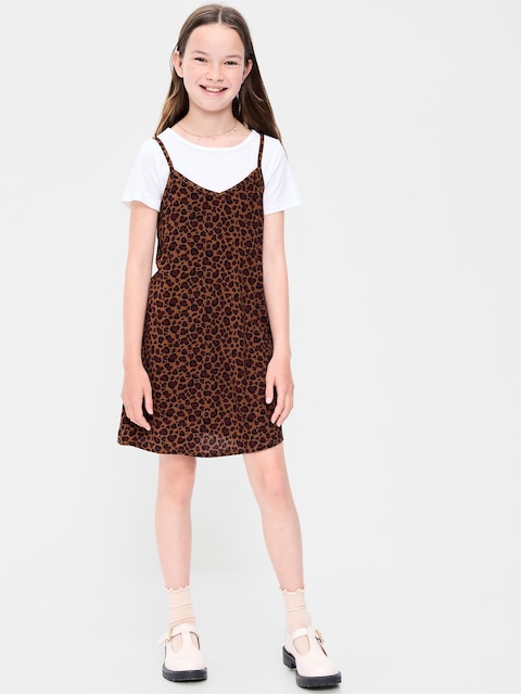 Short-Sleeve T-Shirt and Dress Set for Girls