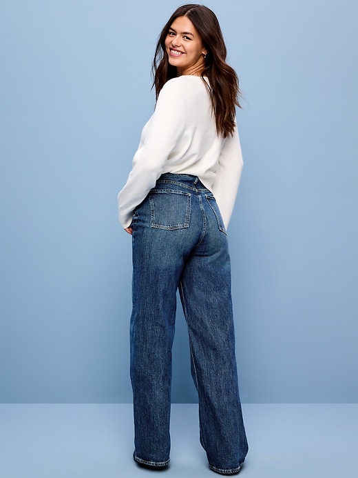 Image number 6 showing, Extra High-Waisted Wide-Leg Jeans