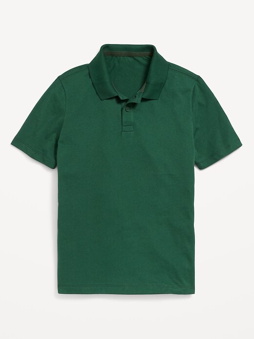 Image number 2 showing, School Uniform Jersey Polo Shirt for Boys
