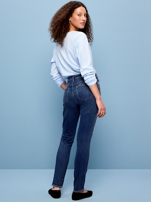 Image number 3 showing, High-Waisted Vintage Slim Jeans
