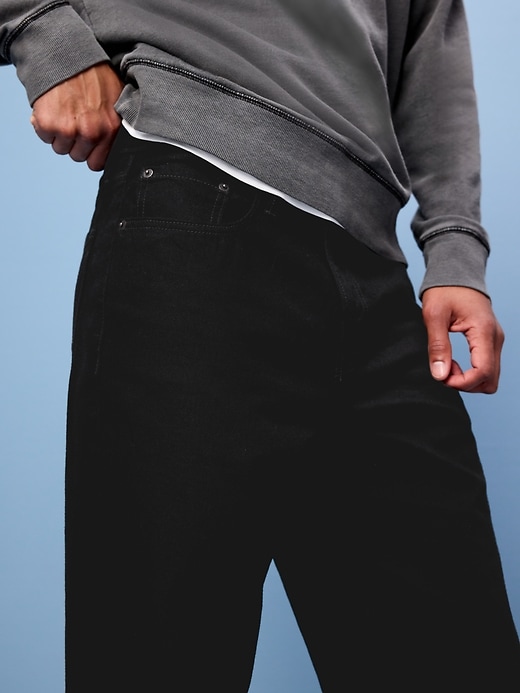 Image number 5 showing, Structured Loose Non-Stretch Jeans