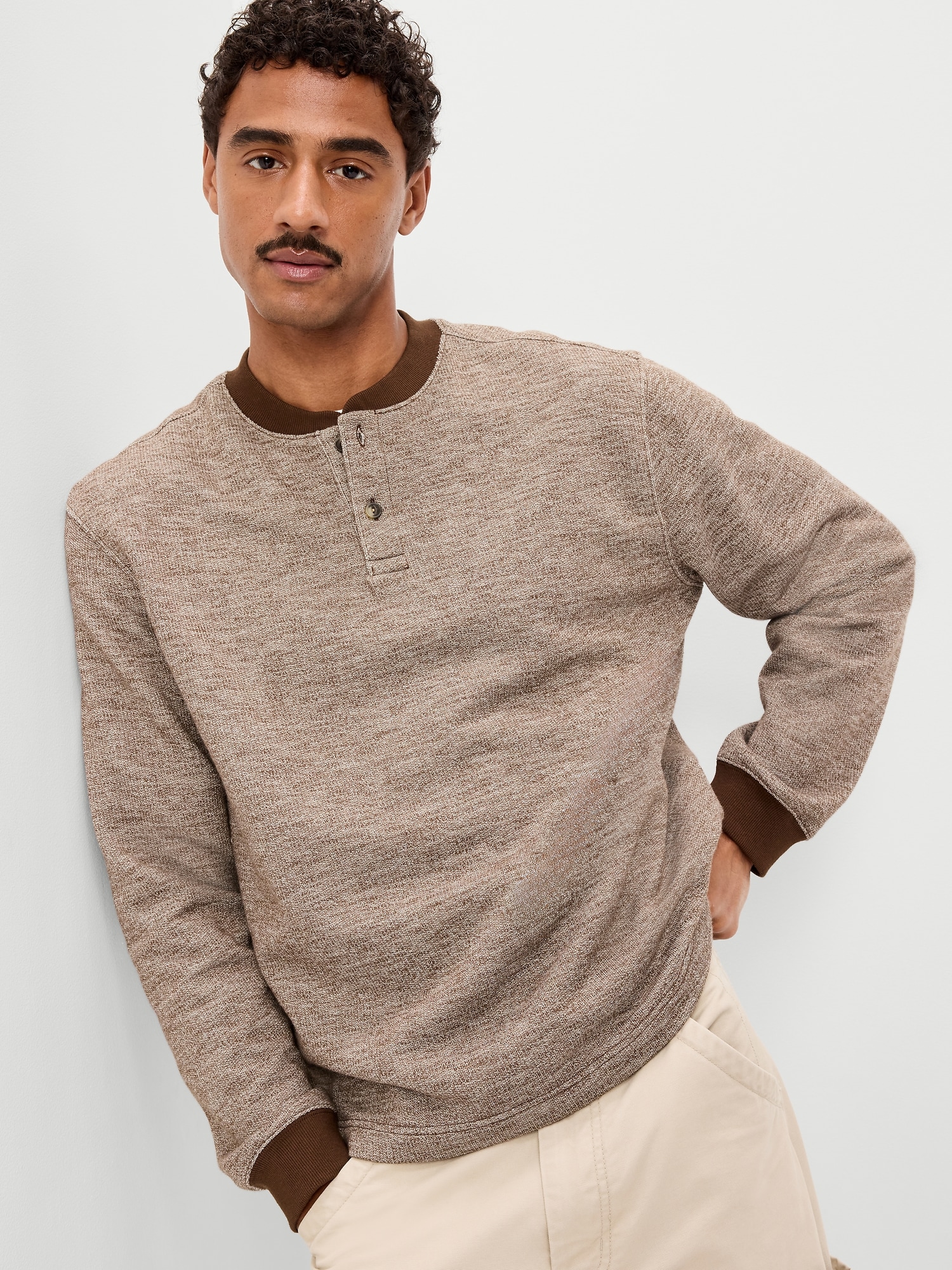 Workwear Fleece Henley T-Shirt