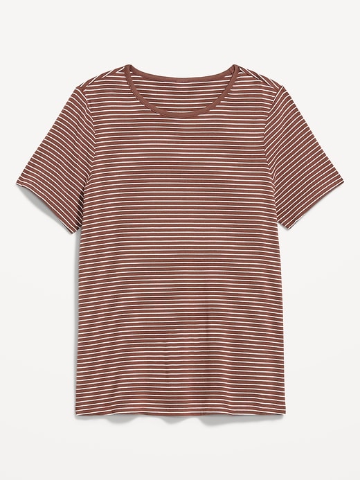 L'image numéro 4 présente T-shirt ras du cou luxueux