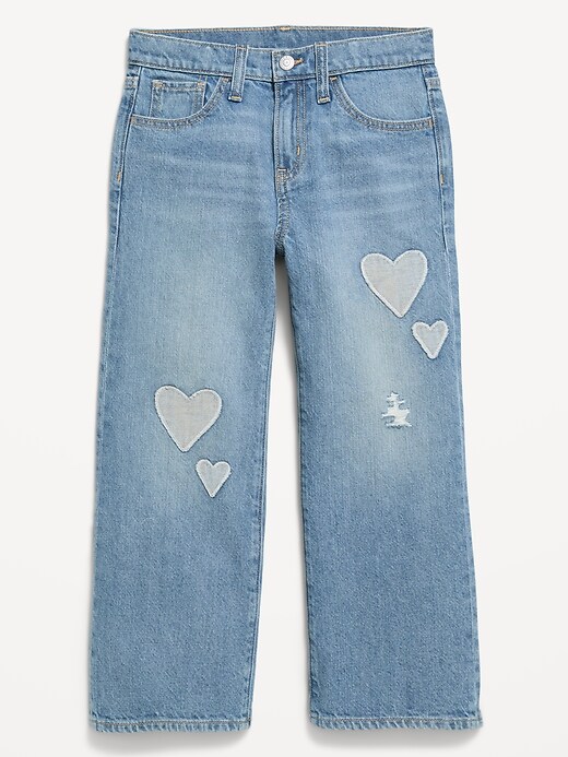 Image number 4 showing, High-Waisted Baggy Wide-Leg Jeans for Girls