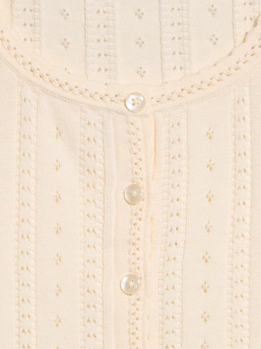 Image number 5 showing, Seaside Cotton Short-Sleeve Button-Down Sweater
