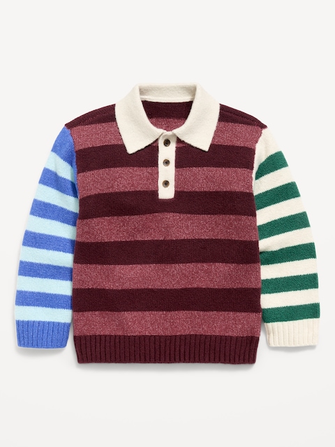 SoSoft Long-Sleeve Collared Sweater for Toddler Boys