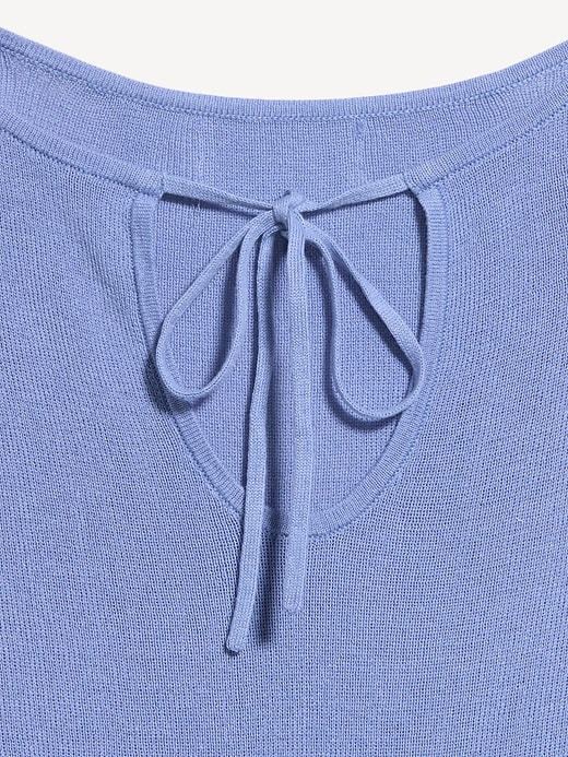 Image number 3 showing, Bell-Sleeve Keyhole Top