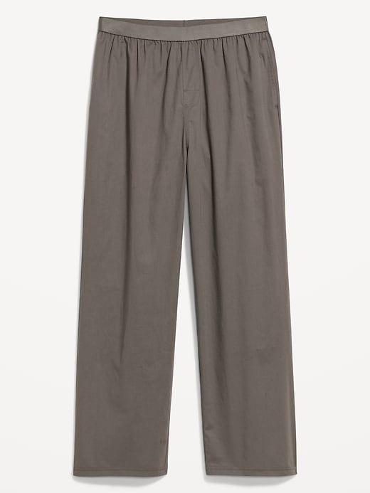 L'image numéro 3 présente Pantalon de pyjama en popeline à taille élastique.