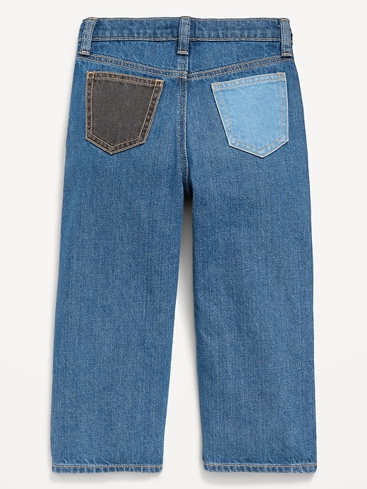 L'image numéro 2 présente Jean coupe généreuse à appliques pour tout-petit