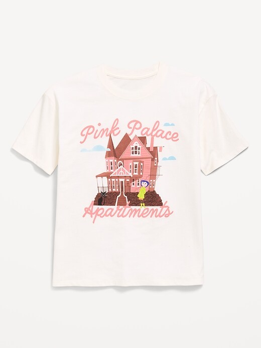 Image number 1 showing, Coraline™ Oversized Graphic T-Shirt for Girls