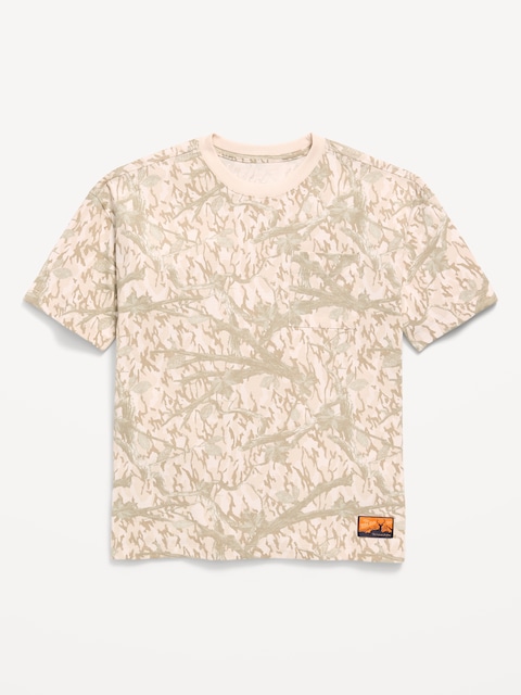 Oversized Short-Sleeve Pocket T-Shirt for Boys