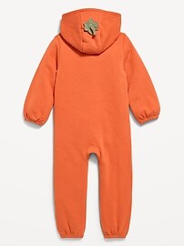 Image number 2 showing, Hooded Critter Unisex Fleece One-Piece for Toddler
