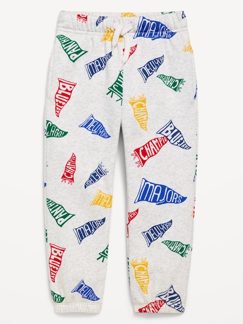 Printed Fleece Jogger Sweatpants for Toddler Boys