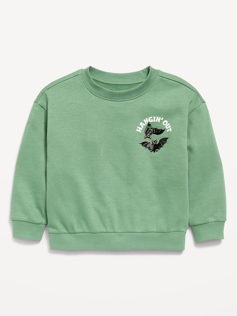 Oversized Long-Sleeve Graphic Sweatshirt for Toddler Boys