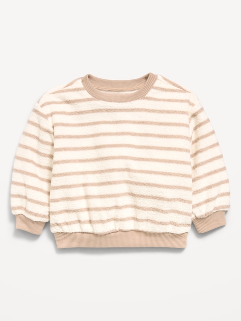 Striped Crew-Neck Sweatshirt for Baby