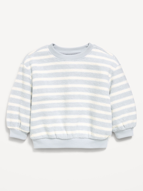 Striped Crew-Neck Sweatshirt for Baby