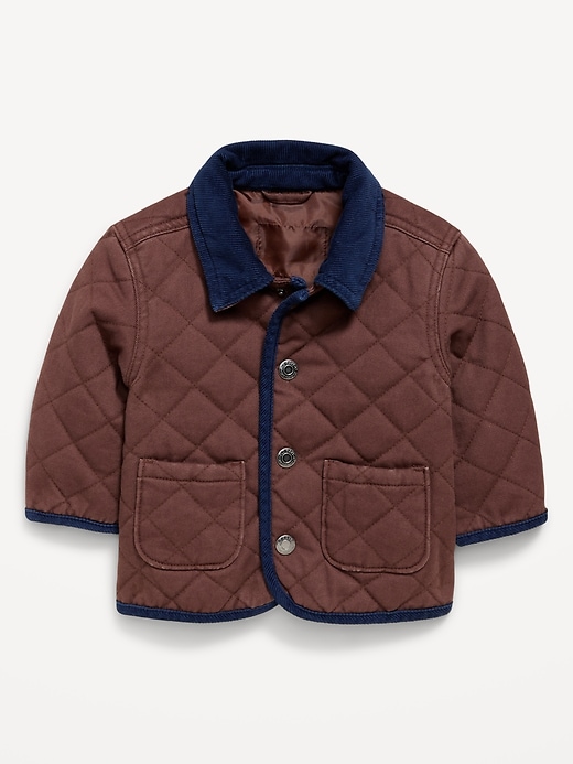 Image number 1 showing, Quilted Twill Barn Coat for Baby