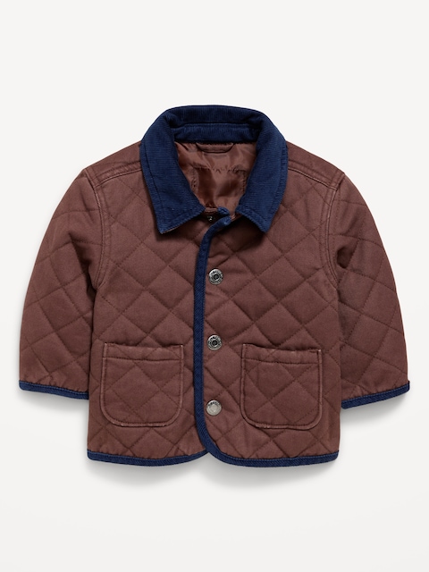 Quilted Twill Barn Coat for Baby