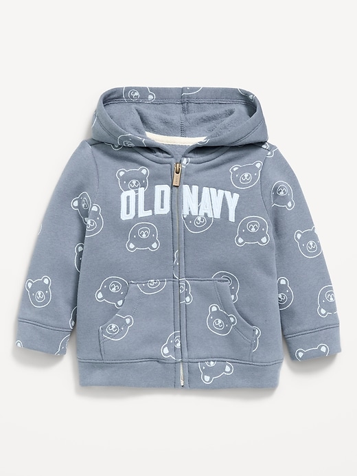 Image number 1 showing, Printed Logo Graphic Zip Hoodie for Baby
