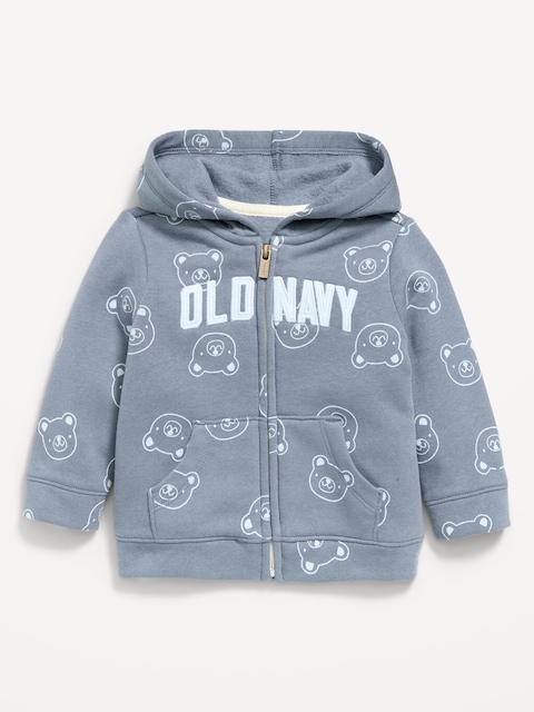 VESTE À CAPUCHON À LOGO IMPRIMÉ POUR BÉBÉ
