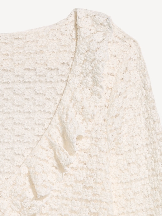 Image number 2 showing, Fitted Bell-Sleeve Ruffle Top