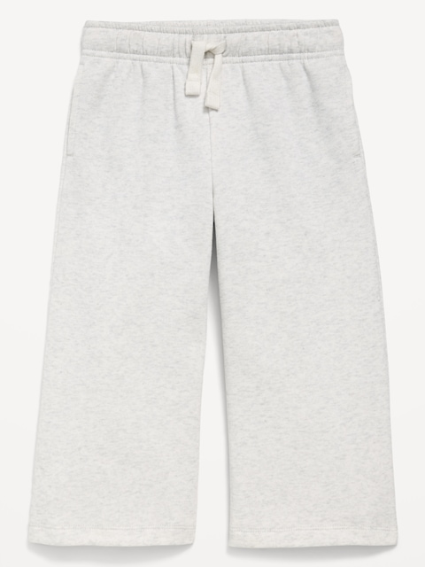PANTALON JAMBE LARGE EN COTON OUATÉ POUR TOUTE-PETITE