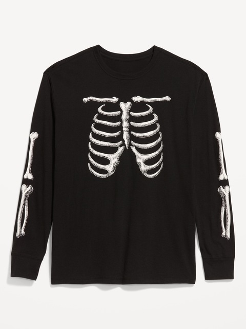 Loose Rotation Long-Sleeve Graphic T-Shirt