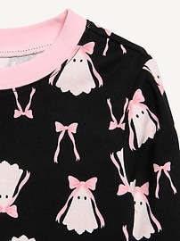 Image number 2 showing, Printed Snug-Fit Graphic Pajama Set for Girls