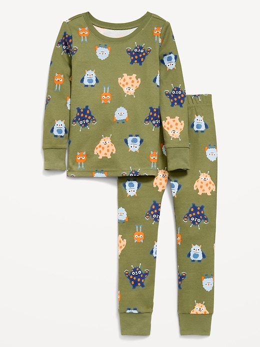 Image number 1 showing, Printed Snug-Fit Pajama Set for Toddler & Baby